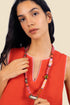 Sleeveless top in linen